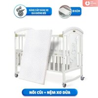 Nôi Cũi Em Bé Peace Combo1 + Nệm Xơ Dừa – Nôi Cũi Cao Cấp