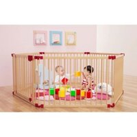 Nôi cũi gỗ cho bé Playpen 6 cánh - Playpen5D