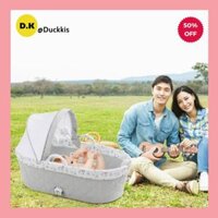 Nôi cũi trẻ em cao cấp làm cũi ngủ, giường bập bênh, nôi xách tay thiết kế Châu Âu hiện đại tiện dụng