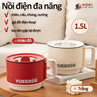Nồi Đa Năng Nấu Mì, Nấu Lẩu Tiện Dụng, ThiếT Kế Cách Nhiệt, Chống Dính Tốt, Nhỏ Gọn Dễ Dàng Vệ Sinh Kèm Lồng Hấp 2 Tầng