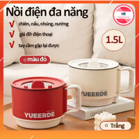 Nồi Đa Năng Nấu Mì, Nấu Lẩu Tiện Dụng, ThiếT Kế Cách Nhiệt, Chống Dính Tốt, Nhỏ Gọn Dễ Dàng Vệ Sinh Có Lồng Hấp 2 Tầng