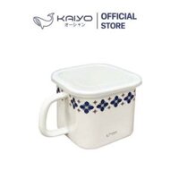 Nồi đa năng tráng men sứ, dáng vuông  Kaiyo size 16cm