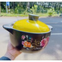 Nồi Đất Hoa Văn Cao Cấp Đấy Tản Nhiệt 400 Hàng Loại 1 .