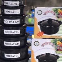 NỒI ĐẤT KHO CÁ, KHO THỊT, NẤU CƠM, KHO QUẸT ĐỦ SIZE