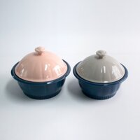 Nồi đất kho thịt, kho cá thân xanh nắp xanh/ hồng bộ sưu tập Silba - LV029.1/ LV029.2/ LV029.3