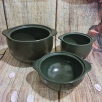 nồi đát kho thịt sứ Minh Long - nồi đất kho thịt
