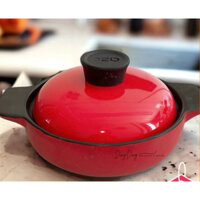Nồi Đất Kho Tộ Dày Dặn Giữ Nhiệt, Kho Thịt, Kho Cá, Nấu Cơm Màu Đỏ, Size 22cm Dung Tích 1,5L