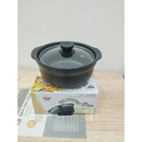 Nồi đất nắp kiếng 1.5 lit ( 22 x 19 x 8.2cm)