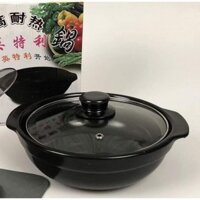 Nồi đất nắp kính đỉnh 8 inch 1.2L