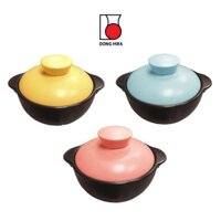 NỒI ĐẤT NẮP SỨ MÀU PASTEL DONGHWA H1402-05 (2500 ML)