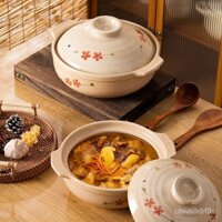 Nồi Đất Nhỏ Có Nắp Kiểu Nhật, Nồi Hầm Giá Trị Cao, Cháo Hầm, Nhà Hàng Gia Dụng Và Thương Mại, Có Thể Dùng Để Làm Dày Nhi