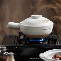 Nồi đất nhỏ có tay cầm cho sử dụng tại nhà, nồi súp gas, nồi cơm đất cho một người, nồi đất đặc biệt cho gas