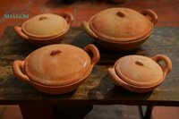 Nồi đất nung 2 tai cầm kho thịt cá, gốm Lái Thiêu - Nam Bộ- SP001754