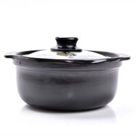 Nồi đất sét tràng thạch 2 lít nắp kiếng lòng sâu