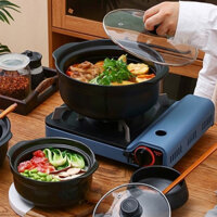 Nồi đất sứ tráng men cao cấp nắp kính kho thịt, kho cá 0.5L 1L, 1.5L, 2L.