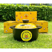 Nồi đất sứ tráng men vịt vàng 3.5L, Nồi đất kho cá, Nồi kho thịt