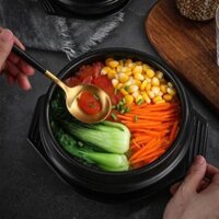 Nồi Đất - Thố Đất Trộn Cơm Hàn Quốc tặng kèm đĩa kê