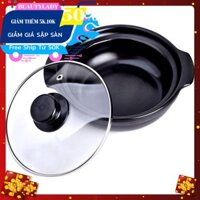 Nồi đất tráng men cao cấp 19cm