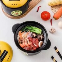NồI Đất Tráng Men Sứ Vịt Vàng 4.5L Siêu Chống Dính, Nồi Đất Kho Cá - Thịt Nhiệt Độ Cao Siêu Thơm Ngon Dễ Dàng Vệ Sinh