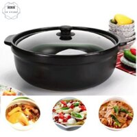 Nồi đất,nồi kho cá 1.5 lít có nắp kính, làm từ đất nung nên rất bền, dùng được trong lò vi sóng, chịu nhiệt