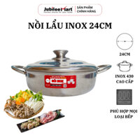 Nồi đáy từ chống dính từ JUBILEE 22cm,nồi lẩu đa năng,xoong lẩu bếp từ