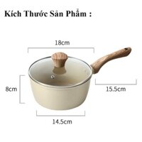 Nồi đáy từ chống dính vân đá cao cấp ,Nồi đá nấu bột chống dính hâm sữa nấu bữa ăn dặm cho bé.