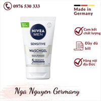 (Nội địa Đức) Gel rửa mặt Nivea Men 100ml làm sạch da nhẹ nhàng, dịu da và giảm kích ứng _ Hàng chuẩn, đủ bill Đức