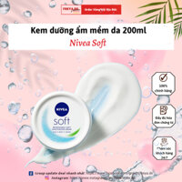 [NỘI ĐỊA ĐỨC] Kem dưỡng ẩm Nivea Soft 200ml - Dưỡng ẩm chuyên sâu, thích ứng cho cả mặt và cơ thể