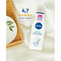 (Nội địa Đức) Sữa Dưỡng Thể Nivea Body Lotion Express 5in1 cho da thường 400 ml- Hàng chuẩn, đầy đủ bill
