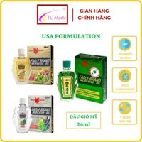 [Nội Địa Mỹ] Dầu Gió Xanh Singapore Dầu Gió Trắng Dầu Gió Vàng Eagle Brand Chính Hãng - TCMarts