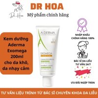 [NỘI ĐỊA PHÁP] Kem dưỡng da Aderma Exomega 200ml cho da khô, da nhạy cảm - Dr Hoa