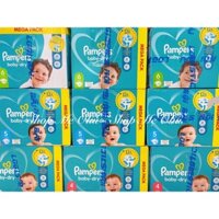 [NỘI ĐỊA PHÁP] Tã dán Pampers Baby Dry size 4/5/6 cho bé