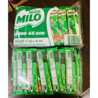 (nội địa Thái) BỘT MILO THÁI LAN 3IN1 TÚI 48 GÓI HÀNG CHUẨN ÍT NGỌT THƠM NGON DATE XA