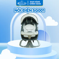 Nôi điện cho bé có bàn ăn đa năng, nôi ru ngủ thông minh, đệm nôi thoáng mát không gây khó chịu cho bé Gluck VN