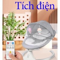 Nôi điện cho bé, Nôi điện điều khiển thông minh bộ 8 món có kết nối bluetooth,QC