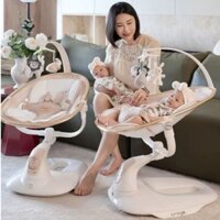 Nôi điện cho trẻ sơ sinh ru tự động ONEYE ngả lưng 3 tư thế, nằm góc 165 ĐỘ, Bluetooth phát nhạc [XÀI PIN/CẮM ĐIỆN]