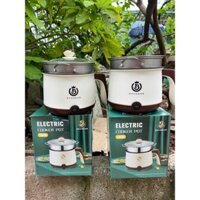 Nồi điện đa năng 1.3 Lít, nồi lẩu mini, ca nấu mì cao cấp 2 tầng - Nồi điện với 2 nấc nhiệt thế hệ mới có tay cầm