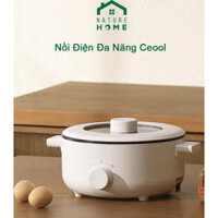 Nồi điện đa năng Ceool, nồi nấu đa năng chất liệu chống dính, dung tích 3L tốc độ sôi nhanh Naturehome