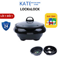 Nồi Điện Đa Năng Lock&Lock EJP331BLK 5 Lít, Nồi Lẩu Điện Bảo Hành 24 Tháng Katigiadung