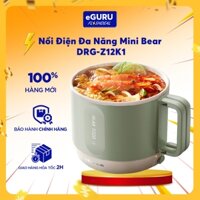 Nồi Điện Đa Năng Mini Bear DRG-Z12K1 1.2L, 500W, Ca Nấu Lẩu, Mì, Xào, Hầm, Chống Dính| BH 18 Tháng