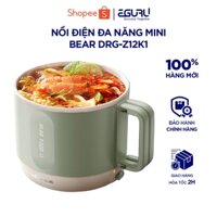 Nồi Điện Đa Năng Mini Bear DRG-Z12K1 1.2L, 500W, Ca Nấu Lẩu, Mì, Xào, Hầm, Chống Dính| BH 18 Tháng