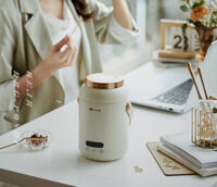 Nồi điện đa năng mini Bear DRG-P08D1, 0.8 lít, nồi điện nhỏ, nồi nấu, nồi hầm tiện lợi - Hàng Chính Hãng