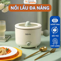 Nồi điện đa năng , nồi lẩu mini đa năng kèm khay hấp, chất liệu chống dính, dung tích 1,8L tốc độ sôi cực nhanh X385