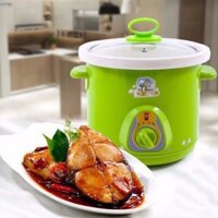 Nồi điện hầm cháo, sườn, kho cá, Nồi nấu cháo chậm cho bé 1.5l tiện lợi đa năng