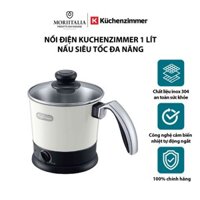 Nồi điện Kuchenzimmer 1 lít nấu siêu tốc đa năng màu trắng Moriitalia 3000211