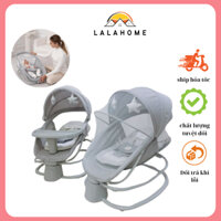 Nôi điện Mastela cao cấp cho bé,Nôi điện  5 chế độ đung đưa tự động kết hợp Bluetooth nhạc trắng