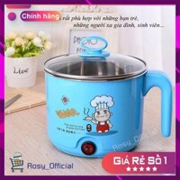 Nồi Điện Mini [BH 12 THÁNG] 1,8 lít Lõi Inox - Nấu Lẩu, Nấu Mì, Kho Thịt, Hầm Xương, Nấu Canh, Nấu Đồ ăn Tiện Lợi