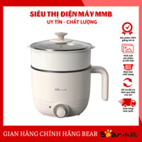 Nồi Điện Mini Đa Năng Bear DRG-E12L3 Dung Tích 1.2L Loại Có Xửng Hấp Đi Kèm BH 12 Tháng