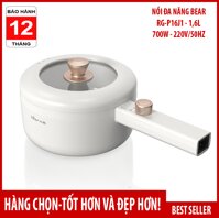 Nồi điện  mini đa năng BEAR 1.6L DRG-P16M2 công suất 700W - Hàng Chính Hãng