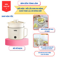 Nồi Điện Nấu Cháo Cho Bé Xumi TOBÉ Công Suất 600W Kèm Xửng Hấp 9134